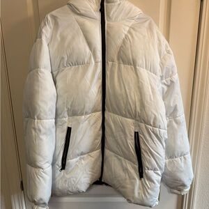 H&M White Jacket with Black Lining